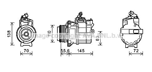 AVA QUALITY COOLING Kompressor,kliimaseade AUK204